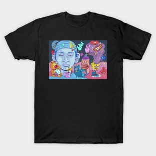 Colorful creepy creatures T-Shirt